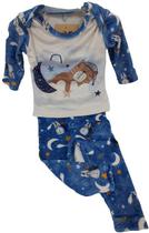 Conjunto Longo Plush Pijama Bebe Menino Luxo Lessa Kids 7752