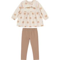 Conjunto Longo Ursinho Smile Infantil Menina Marisol - 2P Conjunto Longo Ursinho Smile Infantil Menina Marisol - 2P