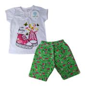 Conjunto Lovely Tênis Bermuda Ciclista Tam.6