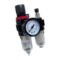 Conjunto Lubrifil FRL 1/4 Regulador e Lubrificador de Ar SS3 Conjunto Lubrifil FRL 1/4 Regulador e Lubrificador de Ar SS3