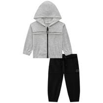 Conjunto Luc.Boo Jaqueta Melange E Calça Jogger Cinza Inverno Conjunto Luc.Boo Jaqueta Melange E Calça Jogger Cinza Inverno