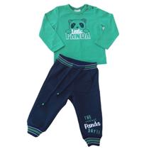 Conjunto Luc.Boo Little Panda Verde Inverno