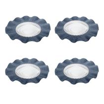 Conjunto Lugares Americano Azul Premium 38cm Pratos 20cm Vidro Transparente Conjunto Lugares Americano Azul Premium 38cm Pratos 20cm Vidro Transparente
