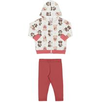 Conjunto Lunender/Alakazoo - Bebê tamnanho P de 03 a 06 Meses - Rosa Ursinho Sofi -