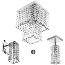 Conjunto Lustre Marrycrilic + Clearcrilic + Arandela Conjunto Lustre Marrycrilic + Clearcrilic + Arandela