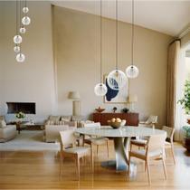 Conjunto Lustres Para Sala de Estar e Sala de Jantar MBM - Branco