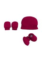 Conjunto Luva Touca e Sapatinho Vermelho Menina Anjos Baby Conjunto Luva Touca e Sapatinho Vermelho Menina Anjos Baby