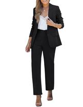 Conjunto luvamia Blazer e Calça Preto Tamanho Grande EUA 12-14