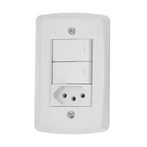 Conjunto Lux² 4X2 2 Int. Simples + 1 Tomada 10A Tramontina