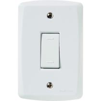 Conjunto Lux2 Branco 4x2 com 1 Interruptor Paralelo de 10 Ampères e 250 Volts - 57145002 - TRAMONTINA