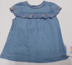 Conjunto Luxo Blusa Jeans Shorts Sarja Menina Paraiso 15580 Conjunto Luxo Blusa Jeans Shorts Sarja Menina Paraiso 15580