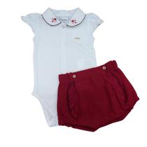 Conjunto Luxo Body + Short bebê Menina Paraíso