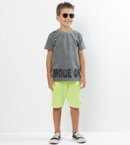Conjunto Luxo Infantil Menino Verão Camiseta + Bermuda 8136