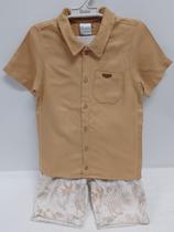 Conjunto Luxo Menino Camisa + Bermuda Moletom Paraiso 17146 Conjunto Luxo Menino Camisa + Bermuda Moletom Paraiso 17146