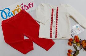 Conjunto Luxo Paraiso Menina Inverno Blusa + Calça Ref 8007