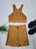 Conjunto lycra metalizada