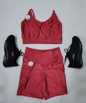 Conjunto lycra metalizada