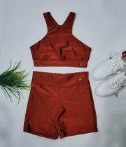 Conjunto lycra metalizada