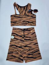 Conjunto lycra rosset estampado