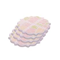 Conjunto Lyor 4 Porta Copos Floral 10cm Cerâmica 220942