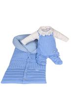 Conjunto Macacão Longo Bebê Menino Azul Beth Bebê