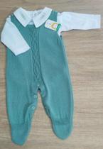 Conjunto Macacão Tricot e Body Verde Conjunto Macacão Tricot e Body Verde