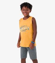 Conjunto Machão c/ Bermuda em Meia Malha Rovi Kids Amarelo