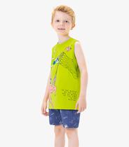 Conjunto Machão com Bermuda Rovi Kids Verde