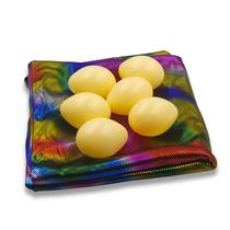 Conjunto Magic Trick para produção de ovos com tecido colorido e ovos falsos