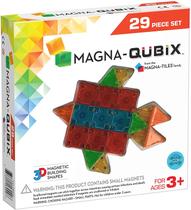 Conjunto magna-qubix de 29 peças, os blocos de construção magnética originais para brincadeiras criativas abertas, brinquedos educativos para crianças de 3 anos +