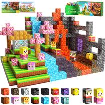 Conjunto Magnetic Blocks DUSFAN Magic Forest, 100 unidades para crianças de 3 a 8 anos Conjunto Magnetic Blocks DUSFAN Magic Forest, 100 unidades para crianças de 3 a 8 anos