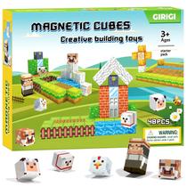 Conjunto Magnetic Blocks Girigi Farm Life para crianças de 3 anos ou mais Conjunto Magnetic Blocks Girigi Farm Life para crianças de 3 anos ou mais