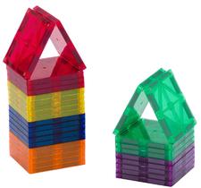 Conjunto Magnetic Tiles Playmags de 30 peças Magnet Squares para crianças a partir de 3 anos Conjunto Magnetic Tiles Playmags de 30 peças Magnet Squares para crianças a partir de 3 anos