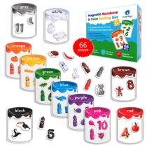Conjunto magnético de classificação de cores Simply Magic com 66 unidades para crianças