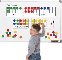 Conjunto magnético de dez quadros Math Manipulatives Giant