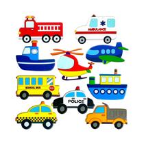 Conjunto Magnético De Geladeira Com 10 Peças De Desenhos Animados Fofos: Transportes Marítimos, Conjunto Magnético De Geladeira Com 10 Peças De Desenhos Animados Fofos: Transportes Marítimos,
