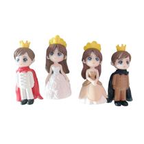 Conjunto magnético de geladeira Crown Prince and Princess PVC, 4 unidades