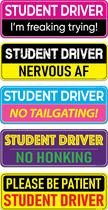 Conjunto Magnético HEY-OKEY Student Driver - 5 Unidades (25 x 9 cm) - Rosa