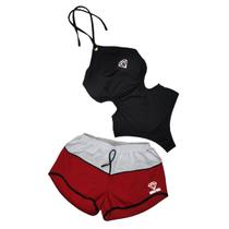 Conjunto Maiô Feminino Com Bojo + Short - Gringas Model