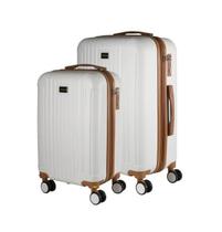 Conjunto Mala 23Kg + Mala 10Kg Expansível Branca Maldivas