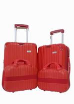 Conjunto Mala De Viagem 360 Vermelha