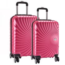 Conjunto Mala de Viagem Bordo e Grande Eagle Em Abs C/ Rodinhas 360º AS65