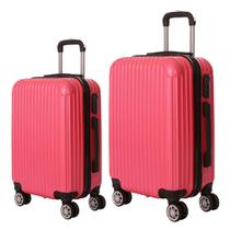 CONJUNTO MALA DE VIAGEM BORDO E GRANDE EM ABS C/ RODINHAS 360º - EAGLE - AS52