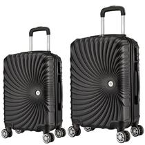 Conjunto Mala de Viagem Bordo e Média Eagle Em Abs C/ Rodinhas 360º AS65