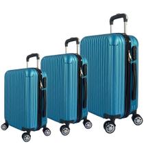 Conjunto Mala de Viagem Bordo, Média e Grande Eagle Em Abs C/ Rodinhas 360º As52