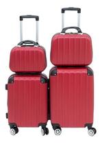 Conjunto Mala De Viagem Bordo P Pp 2 Frasqueira Rígida 360