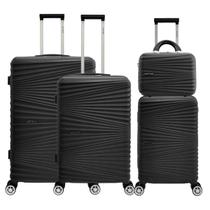 Conjunto Mala de Viagem Com Frasqueira Bordo Rígida Rodinha Embarque Avião Pequena 10kg Média 23kg Grande 30kg Abs Conjunto Mala de Viagem Com Frasqueira Bordo Rígida Rodinha Embarque Avião Pequena 10kg Média 23kg Grande 30kg Abs