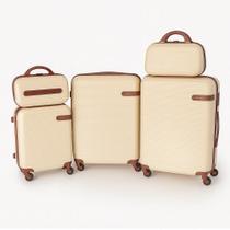 Conjunto Mala De Viagem Em Abs E 2 Frasqueiras Kit Malas Pequena De Bordo Media Grande Rigidas 5 Peças Giro 360 Max Luxo Conjunto Mala De Viagem Em Abs E 2 Frasqueiras Kit Malas Pequena De Bordo Media Grande Rigidas 5 Peças Giro 360 Max Luxo