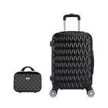 Conjunto mala de viagem grande e frasqueira em abs - eagle - ac74