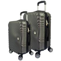 Conjunto Mala de Viagem Média e Grande Eagle Em Abs C/ Rodinhas 360º AS65